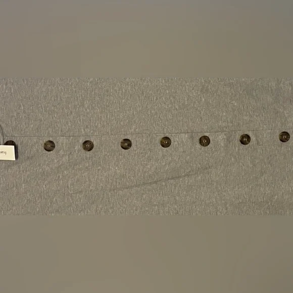 NWT Alya Sz-S Fitted Stretchy Ribbed Mini Tee Shirt Dress w/Eight Faux Buttons🎄 - Picture 10 of 16